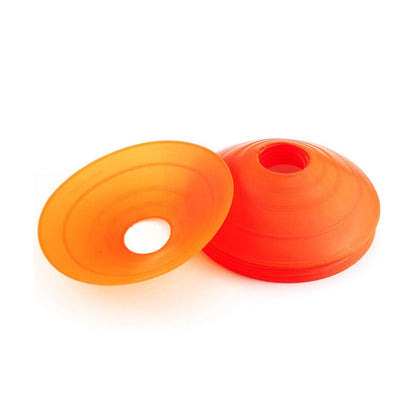 Orange Low-Profile Sports Training Cones for Agility, 25 Piece, Plastic